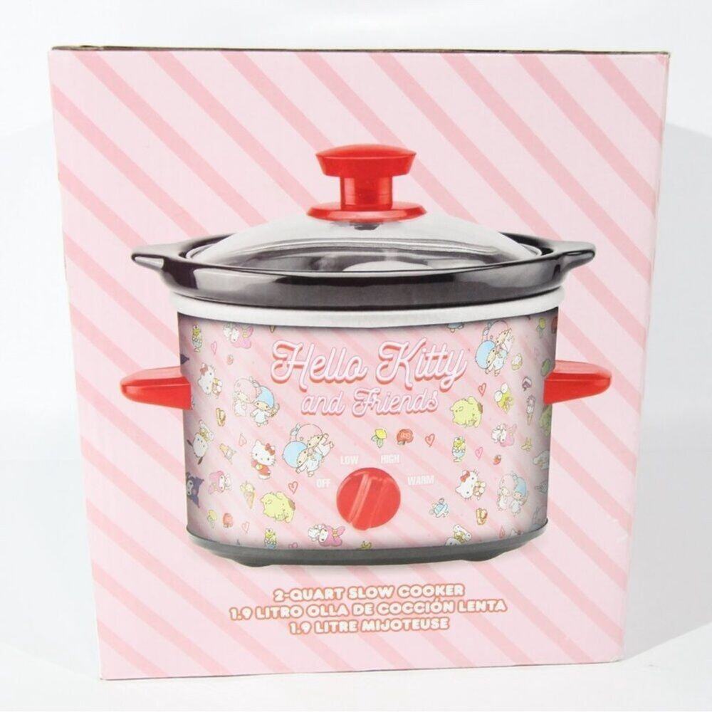 Hello Kitty and Friends Pink Hearts Slow Cooker